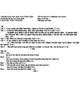 Đề thi học kì I (năm học 2014 - 2015) môn Giáo duc công dân 8 - Trường THCS Lưu Văn Mót